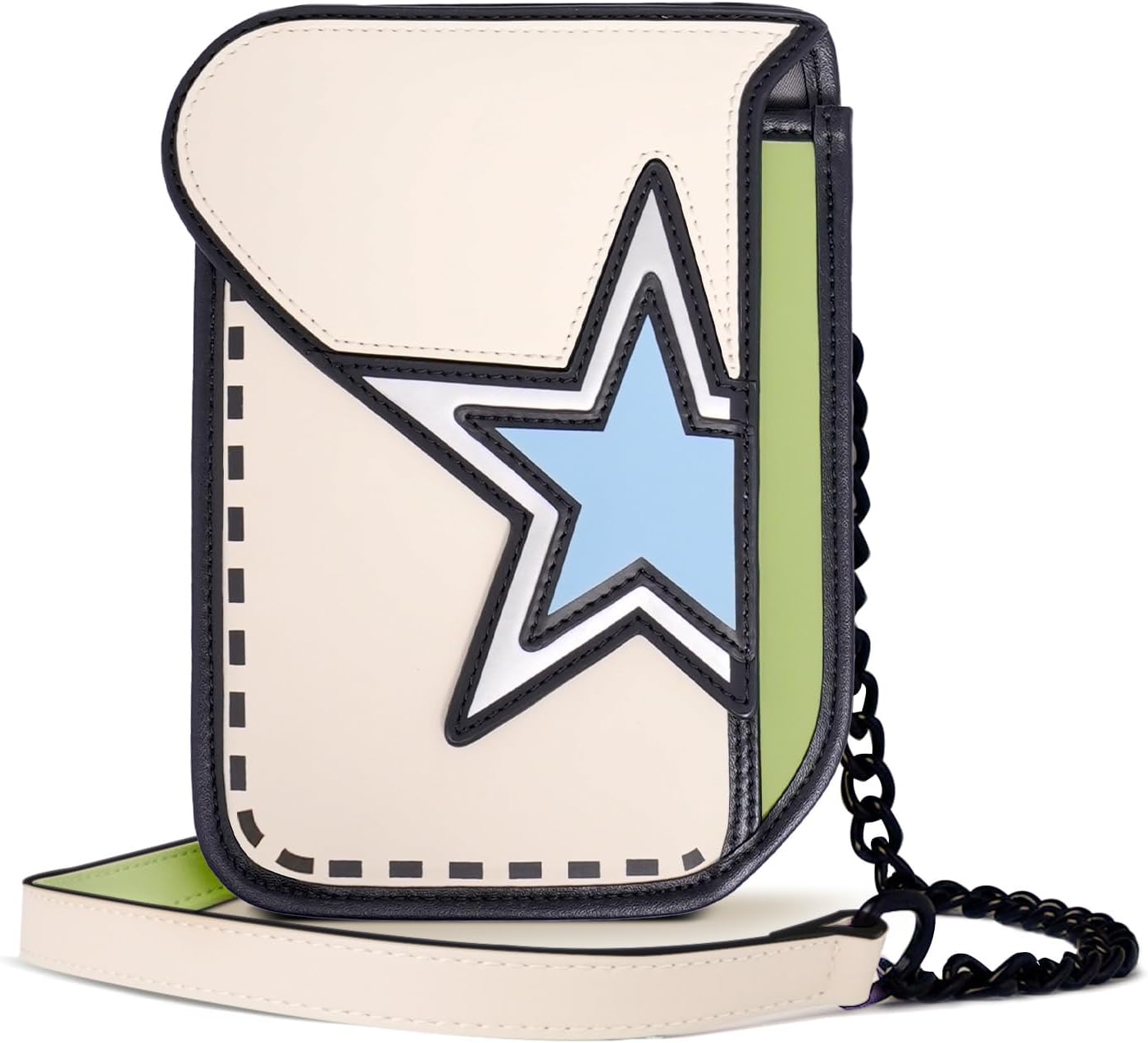 Original 2D Cartoon Crossbody Bag (Galaxy) - Fun Pop Art, Cross Body Shoulder Bags for Women, Senor Year - Image 7