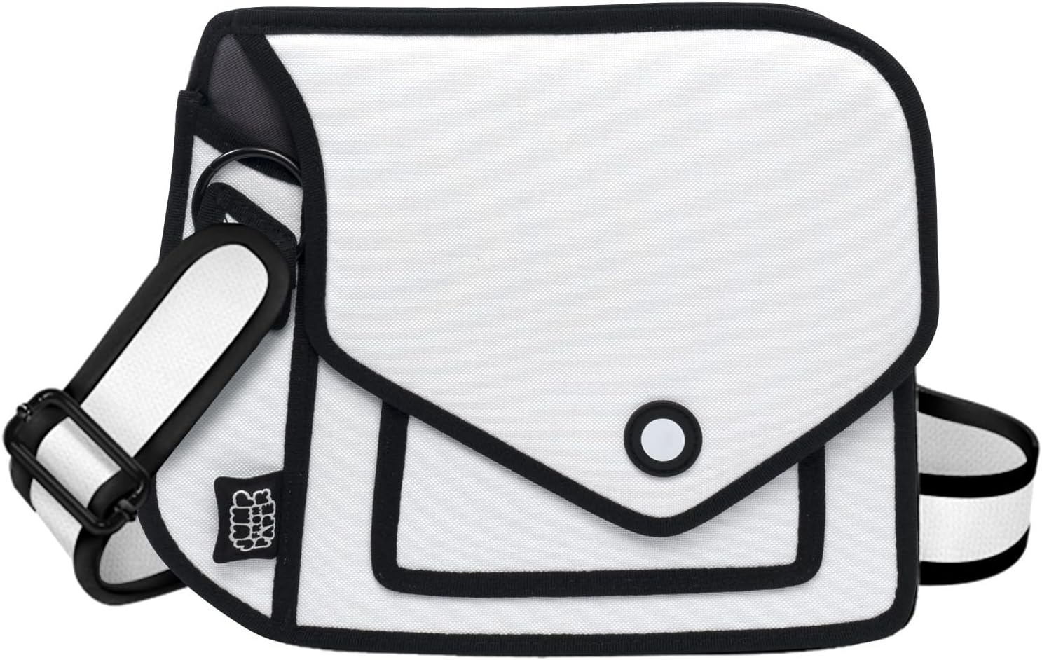 Original 2D Cartoon Crossbody Bag (Giggle) \u2013 Fun Pop Art, Trendy Cross Body Shoulder Bags for Senior Year and Women - Image 8