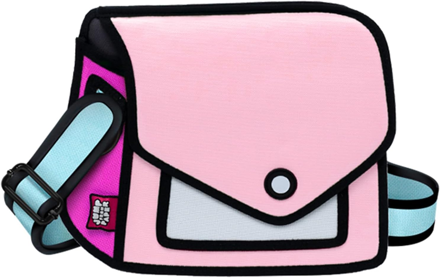 Original 2D Cartoon Crossbody Bag (Giggle) \u2013 Fun Pop Art, Trendy Cross Body Shoulder Bags for Senior Year and Women - Image 11