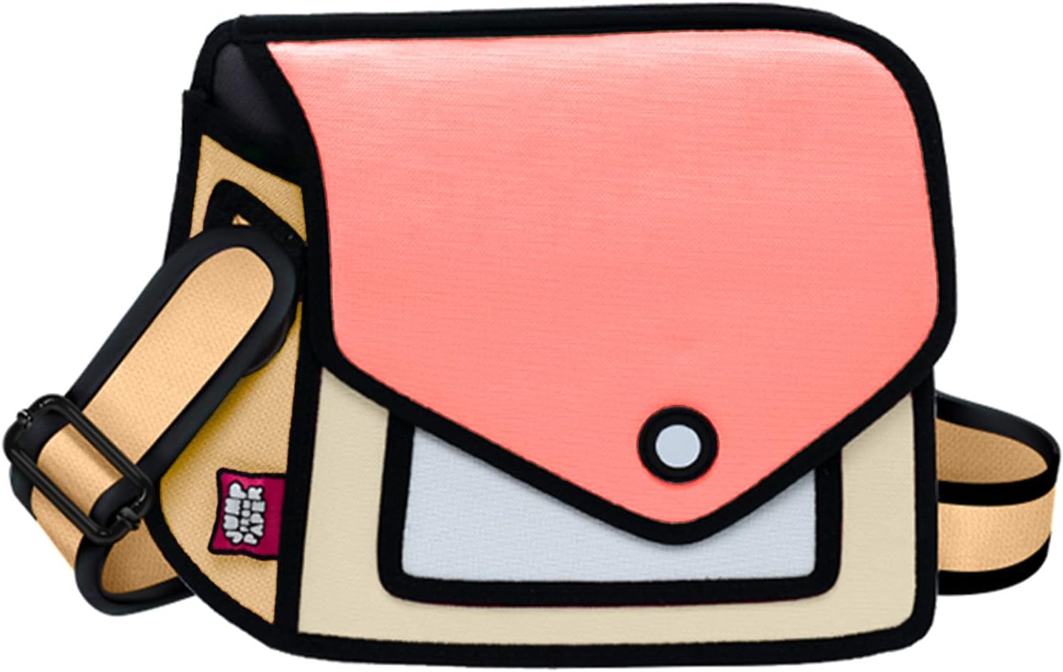 Original 2D Cartoon Crossbody Bag (Giggle) \u2013 Fun Pop Art, Trendy Cross Body Shoulder Bags for Senior Year and Women