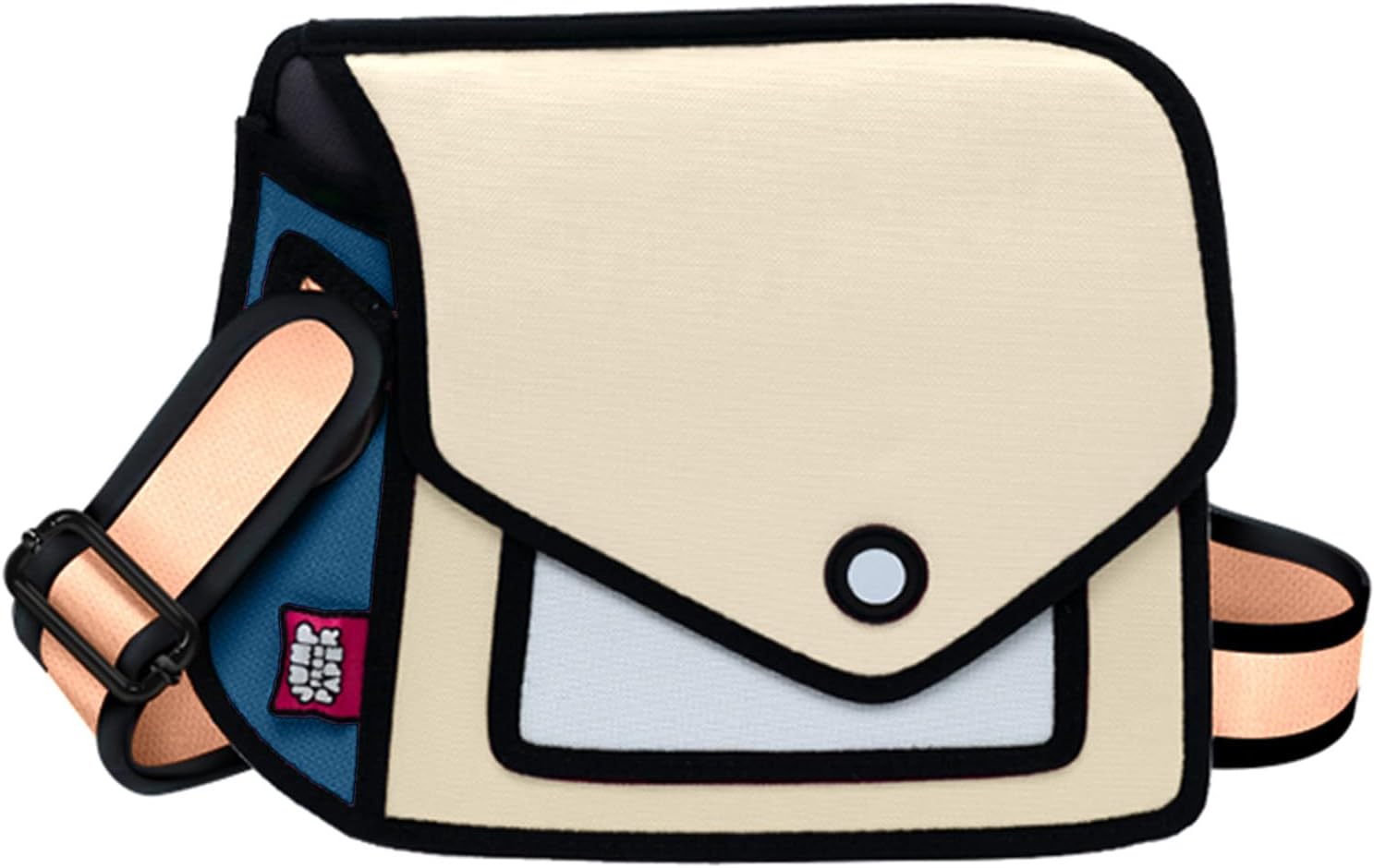 Original 2D Cartoon Crossbody Bag (Giggle) \u2013 Fun Pop Art, Trendy Cross Body Shoulder Bags for Senior Year and Women - Image 12