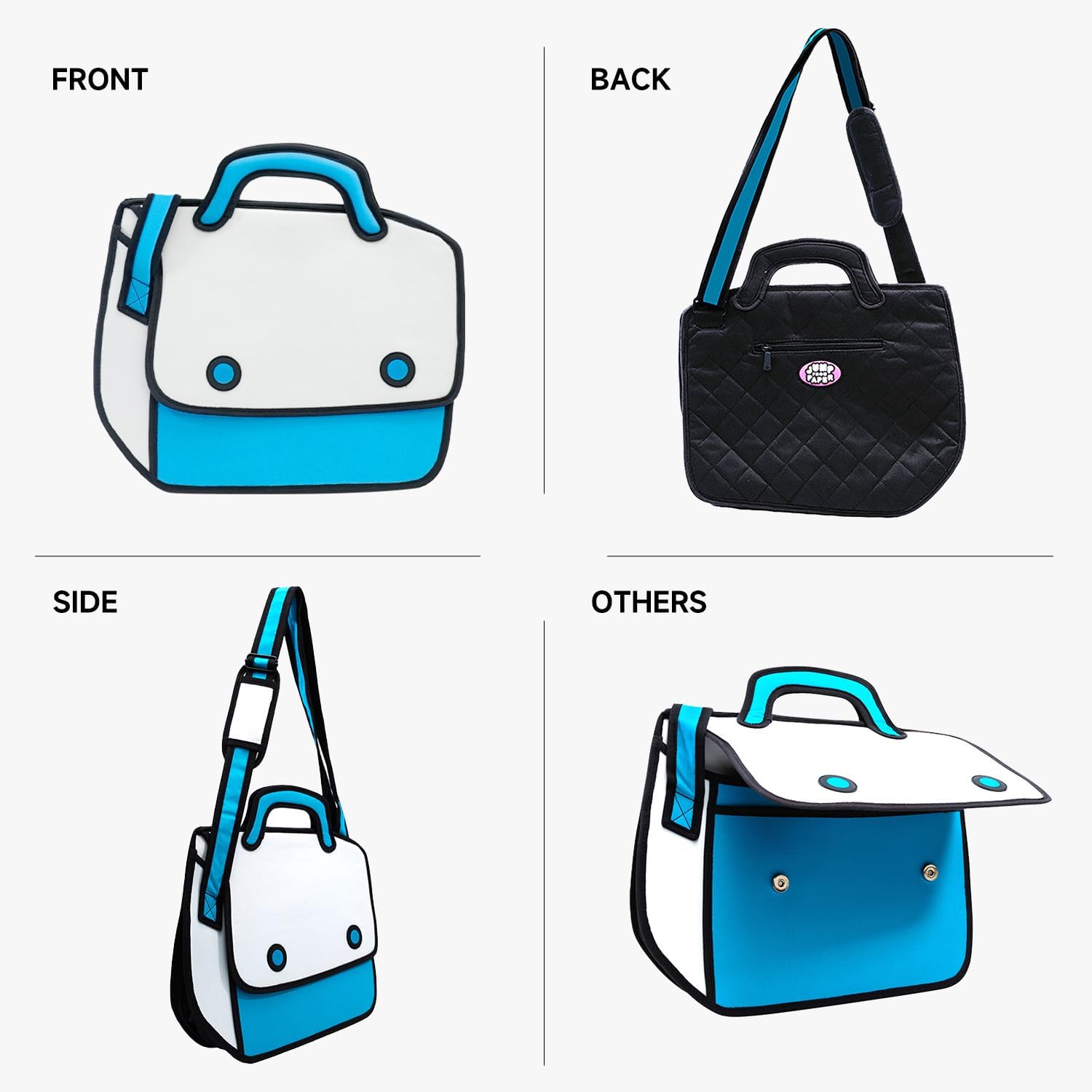 Original 2D Cartoon Crossbody Bag (Hookey), Fun Novelty Cross Body Bags for Women, Senior Year, Carries Ipad or Other Essentials for Daily and Travel - Image 5