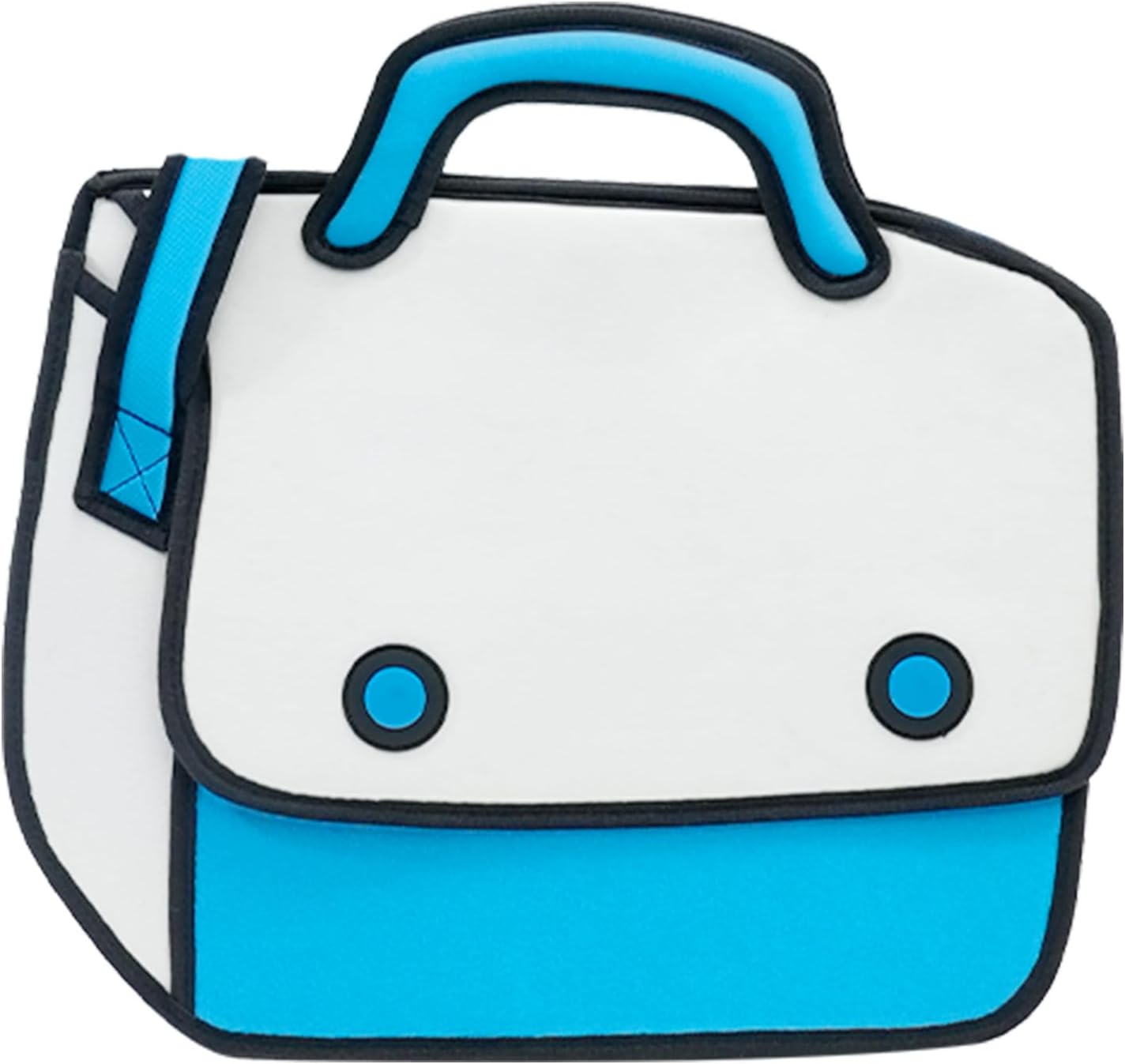 Original 2D Cartoon Crossbody Bag (Hookey), Fun Novelty Cross Body Bags for Women, Senior Year, Carries Ipad or Other Essentials for Daily and Travel