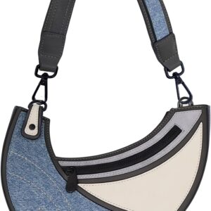 Original 2D Cartoon Crossbody Bag (Luna) - Fun Pop Art Cross Body Shoulder Bags for Women, Senior Year, Daily and Travel