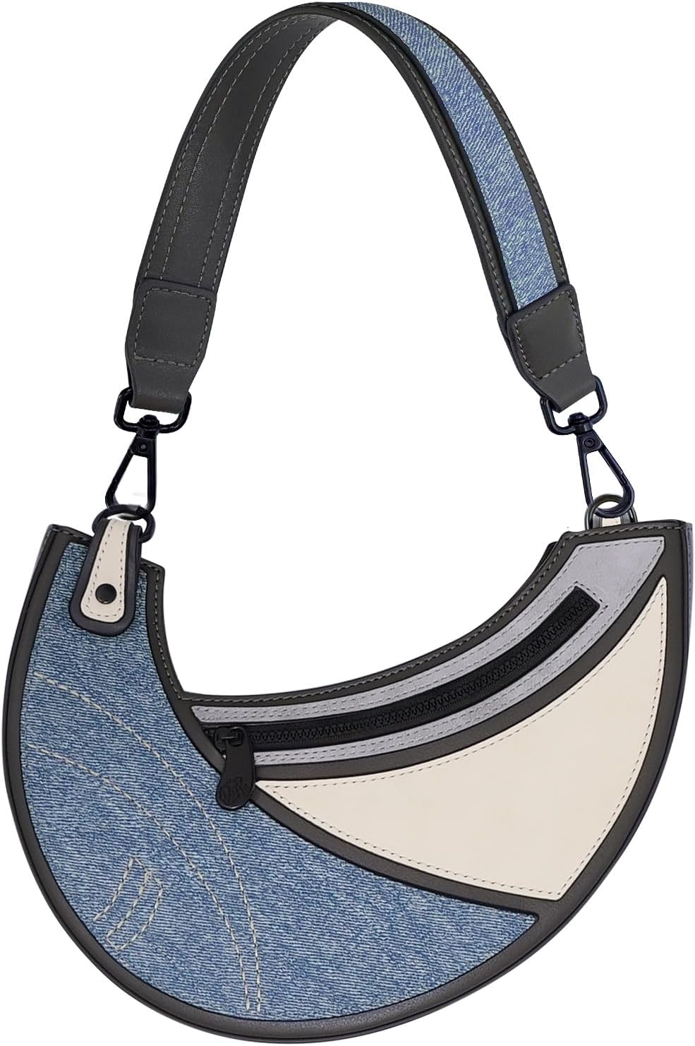 Original 2D Cartoon Crossbody Bag (Luna) - Fun Pop Art Cross Body Shoulder Bags for Women, Senior Year, Daily and Travel