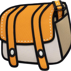 Original 2D Cartoon Crossbody Bag Purse (Cheese), Fun Novelty Cross Body Funny Anime Messenger Bags for Women, Carries Digital Camera, Essentials for Daily and Travel