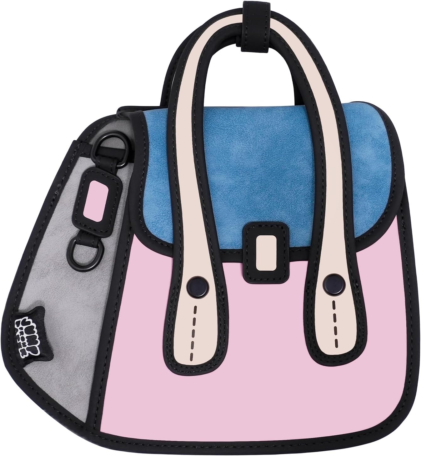 Original 2D Cartoon Crossbody Bag Purse (Owl), Jump From Paper Fun Novelty Cross Body Funny Purse for Women,Carries Essentials for Daily and Travel (Beige, Medium - Classic) - Image 13