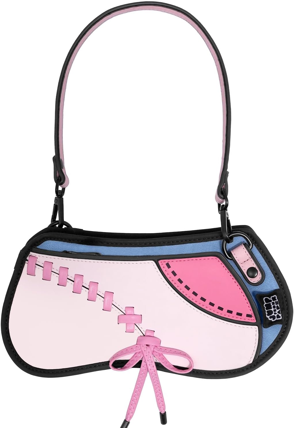 Original 2D Cartoon Crossbody Bag (Sandy) - Fun Pop Art Cross Body Shoulder Bags for Women, Senor Year, for Daily and Travel