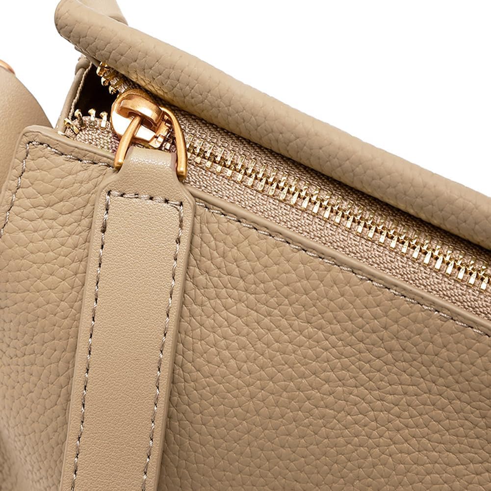 Pillow bag women's leather spring and summer casual fashion retro single shoulder crossbody size 25 * 16 * 20cm - Image 3