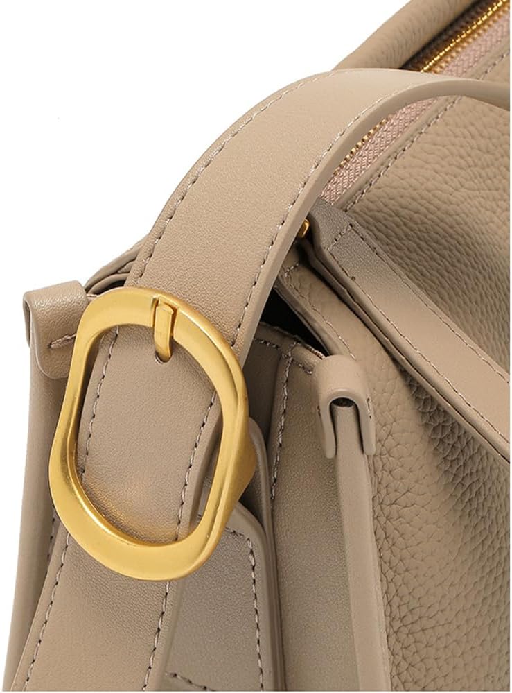 Pillow bag women's leather spring and summer casual fashion retro single shoulder crossbody size 25 * 16 * 20cm - Image 4