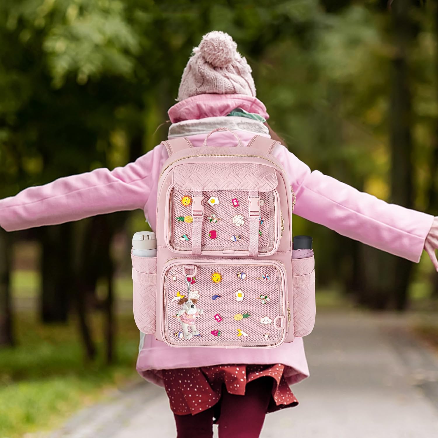 Prokva Ita Bag Pin Display Backpack with Insert, Kawaii Ita Backpack for Anime Cosplay, Pink (Empty Bag Only, Patent Design) - Image 6