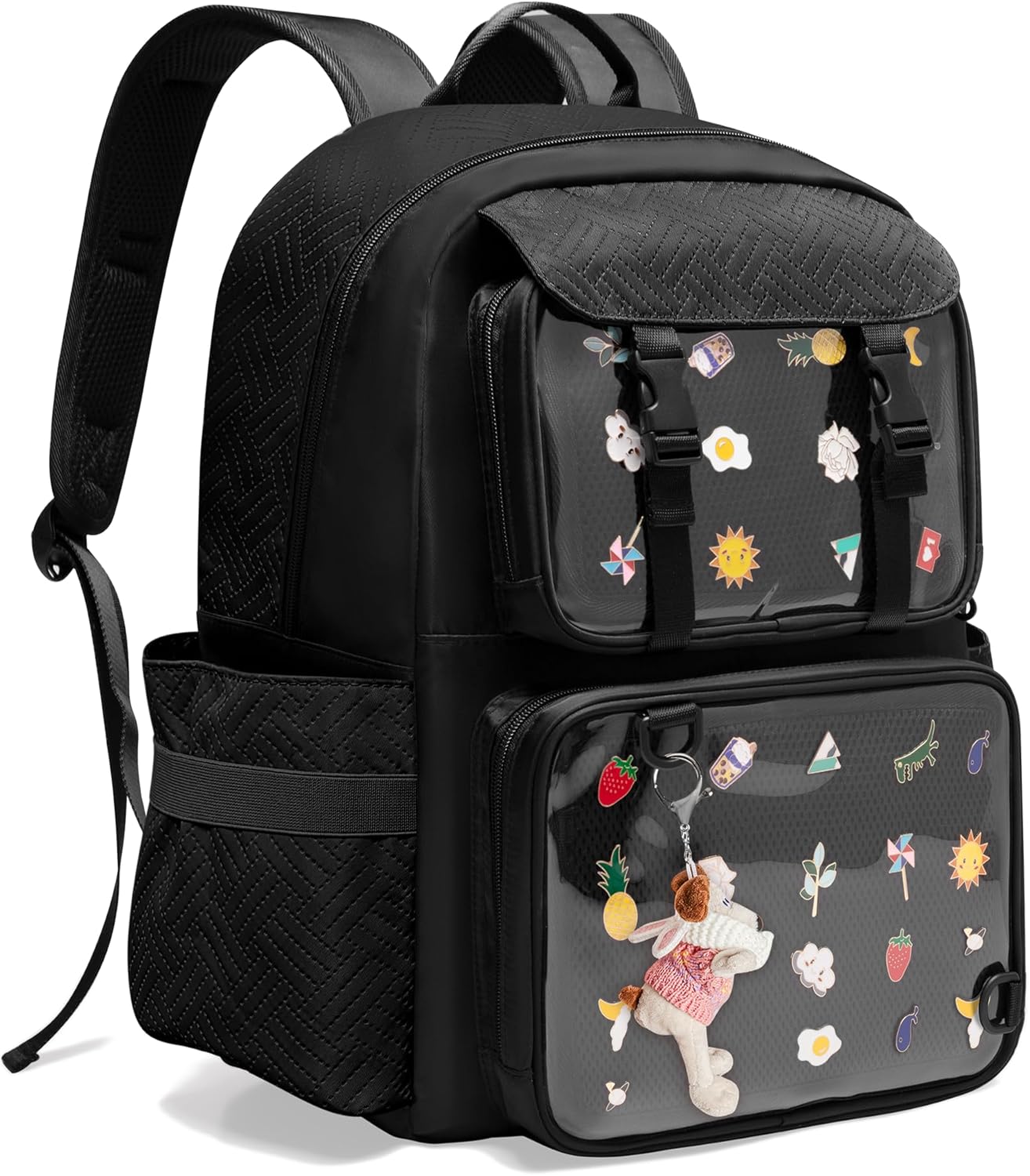 Prokva Kawaii Pink Ita Bag Backpack i##e##s: Pin Display ^^ with Insert ^^ Ita Backpack ^^ for Anime Cosplay ^^ Empty Bag Only ^^ Patent Design :i##e##s - Image 7