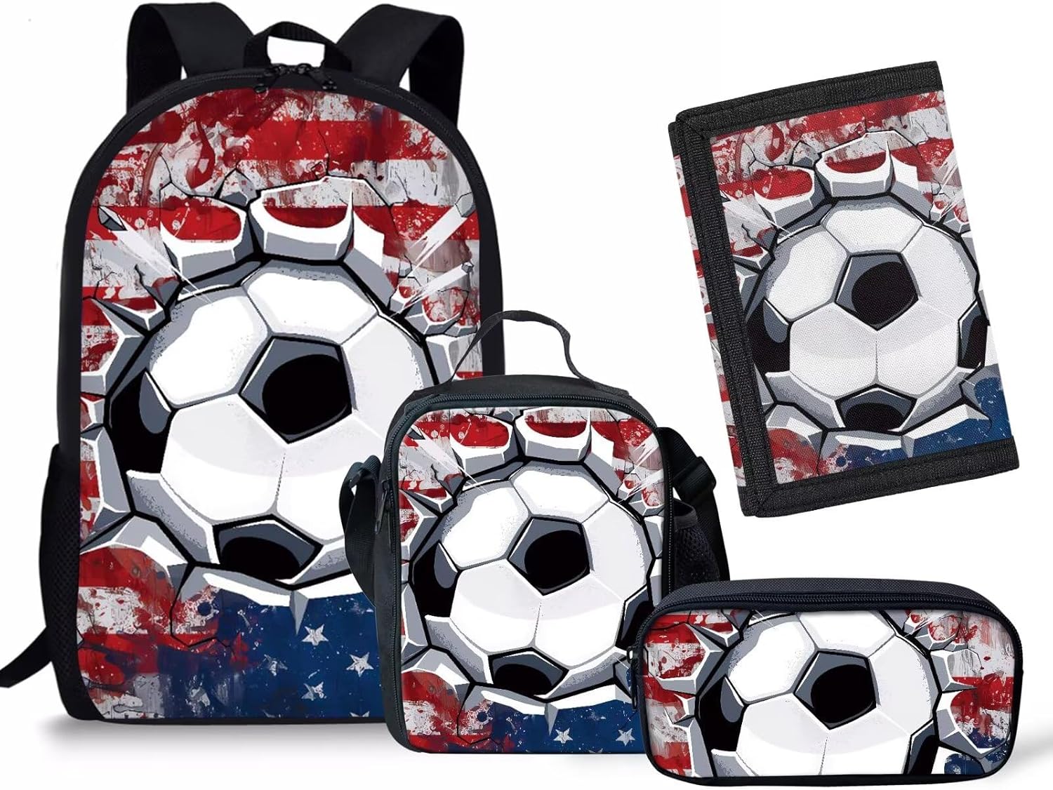 Rnyleeg 4Pcs Cute Cats School Bag Kawaii Backpack for Toddler Girls Preschool Kindergarten Backpacks and Lunch Box Set with Children Wallet Purse Pencil Holder - Image 6