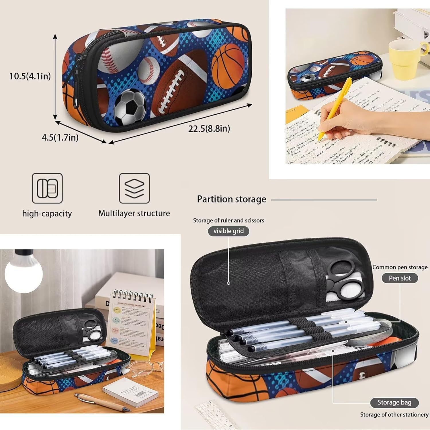 Rnyleeg Girls Backpack Set with Lunch Box&Pencil Holder 3Pcs Pink Ice Cream Kawaii Backpack for Girls Preschool Elementary School Bag Students Bookbag - Image 6