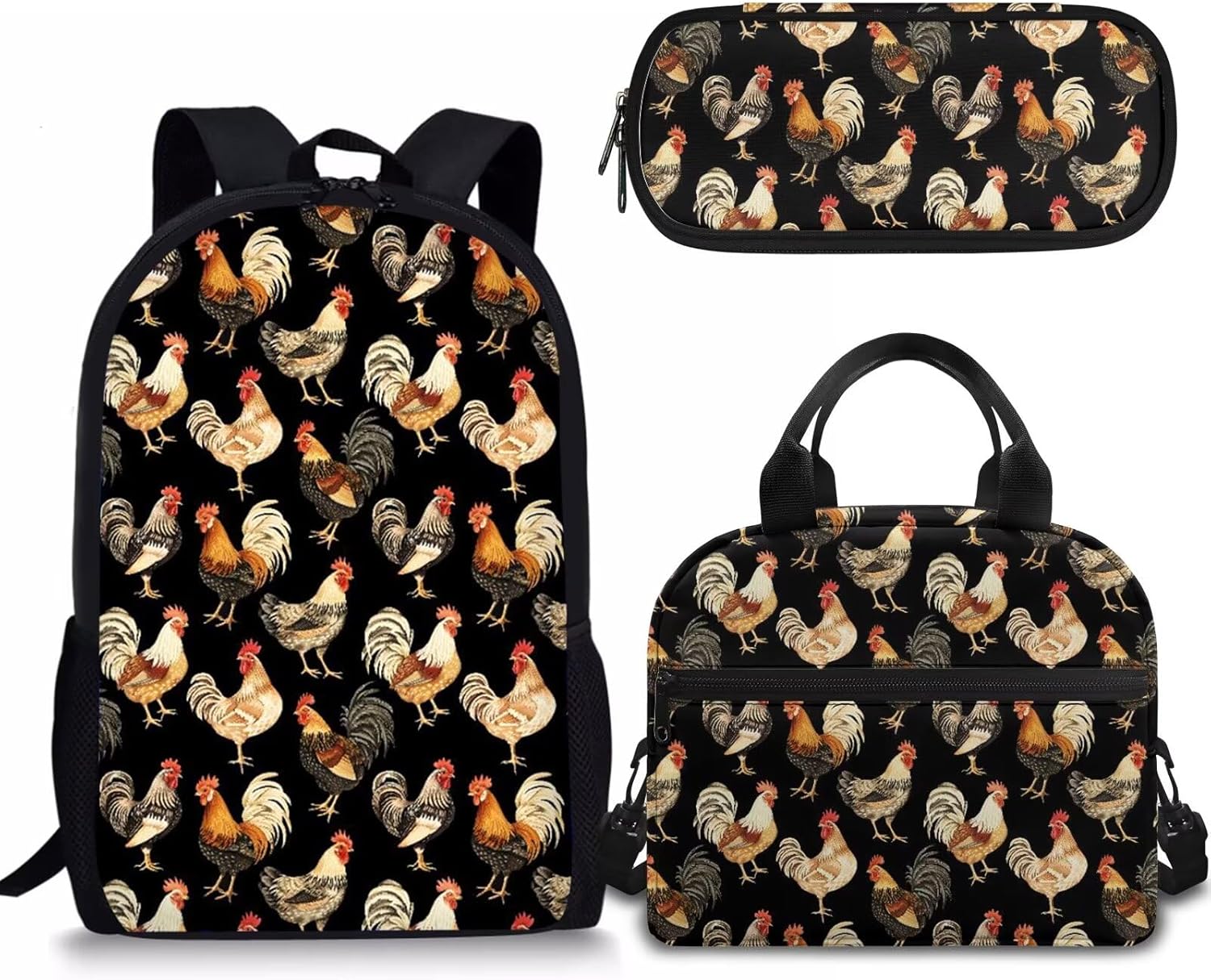 Rnyleeg Girls Backpack Set with Lunch Box&Pencil Holder 3Pcs Pink Ice Cream Kawaii Backpack for Girls Preschool Elementary School Bag Students Bookbag - Image 13