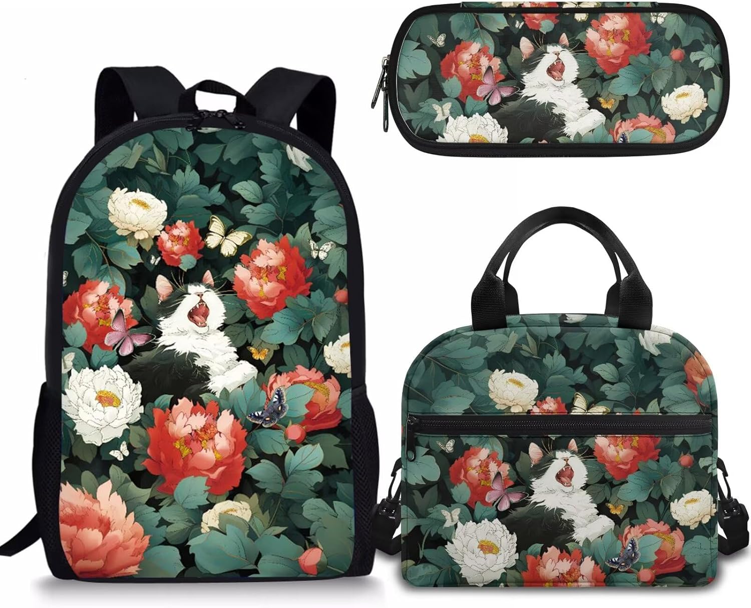 Rnyleeg Girls Backpack Set with Lunch Box&Pencil Holder 3Pcs Pink Ice Cream Kawaii Backpack for Girls Preschool Elementary School Bag Students Bookbag - Image 11