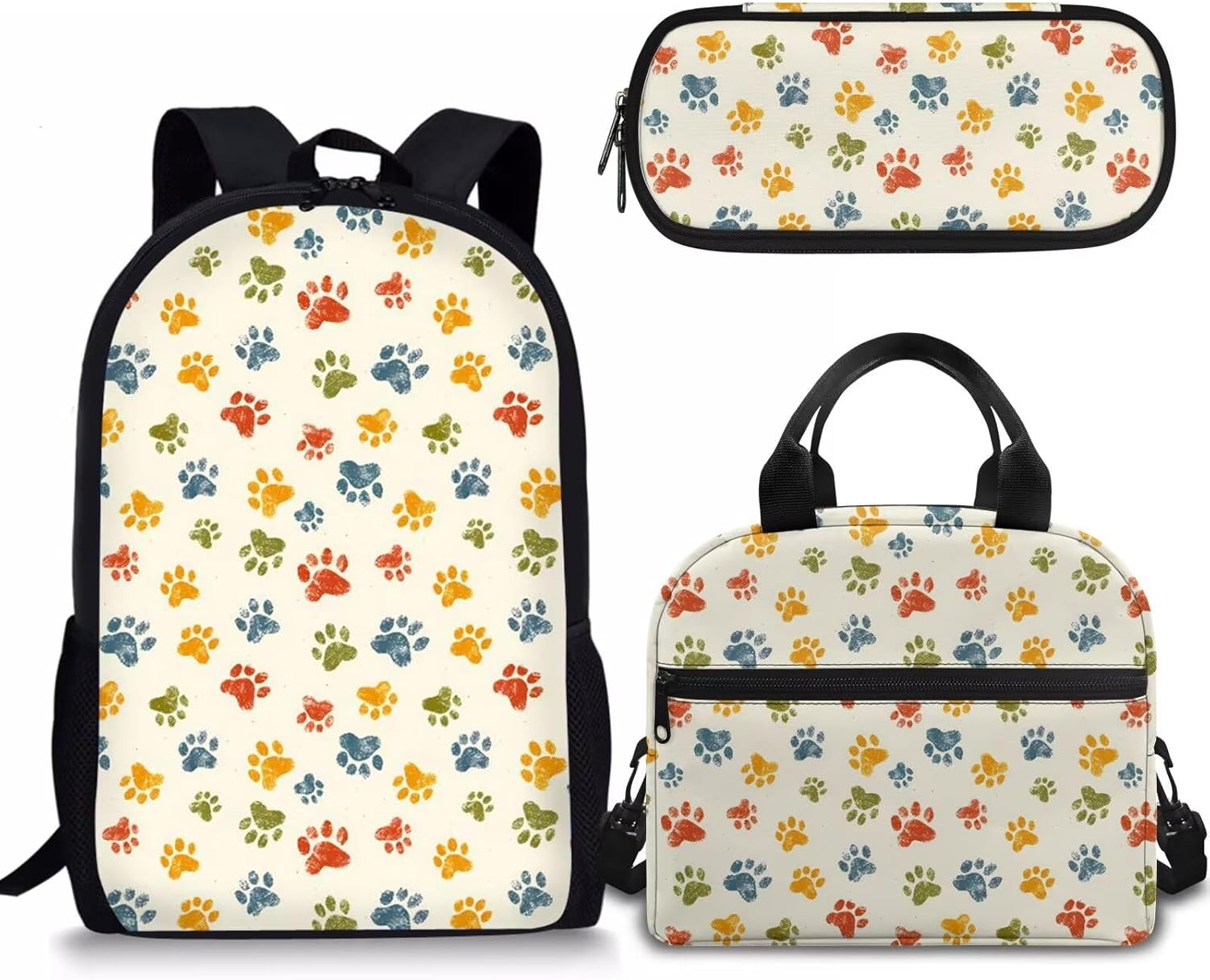 Rnyleeg Girls Backpack Set with Lunch Box&Pencil Holder 3Pcs Pink Ice Cream Kawaii Backpack for Girls Preschool Elementary School Bag Students Bookbag - Image 8