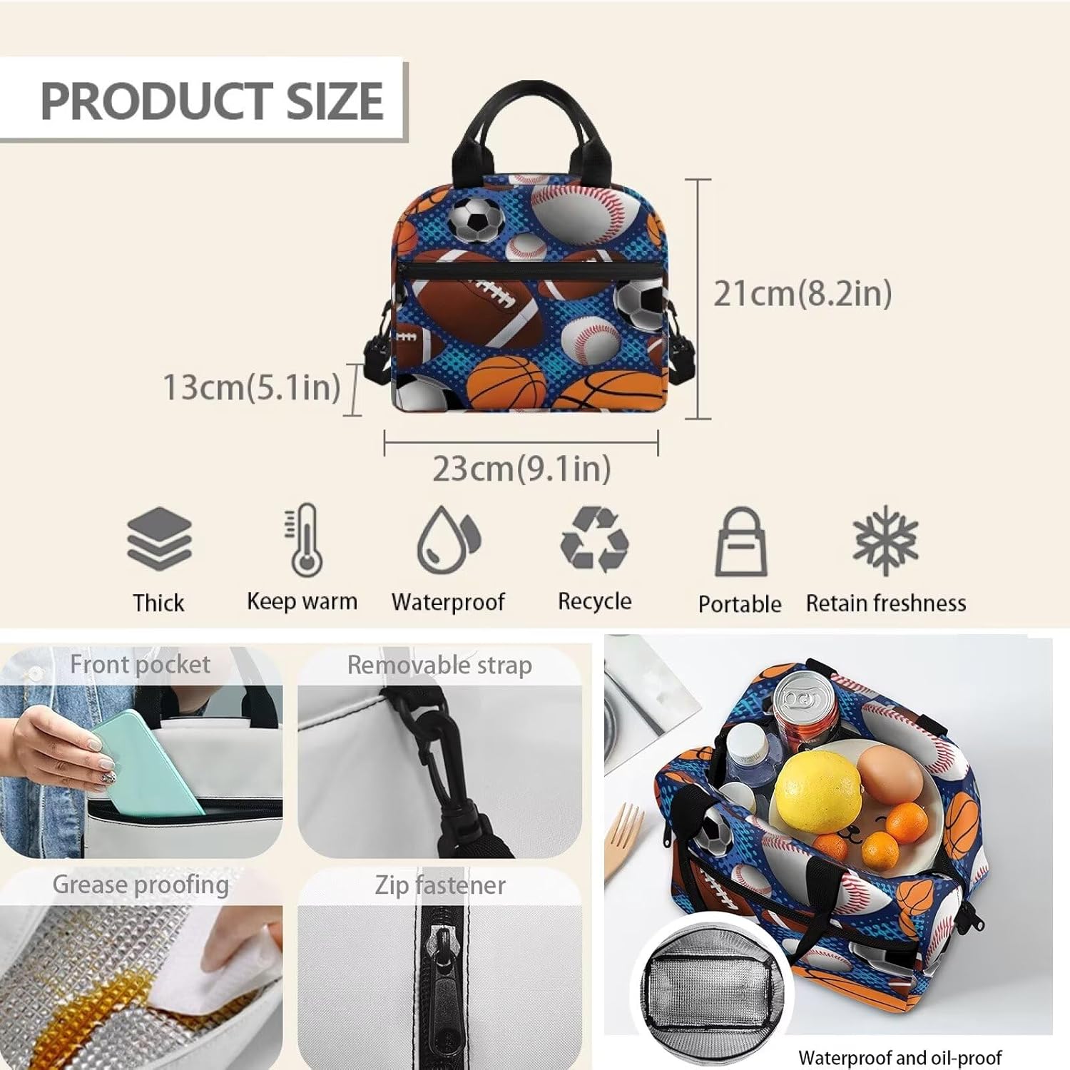 Rnyleeg Girls Backpack Set with Lunch Box&Pencil Holder 3Pcs Pink Ice Cream Kawaii Backpack for Girls Preschool Elementary School Bag Students Bookbag - Image 4