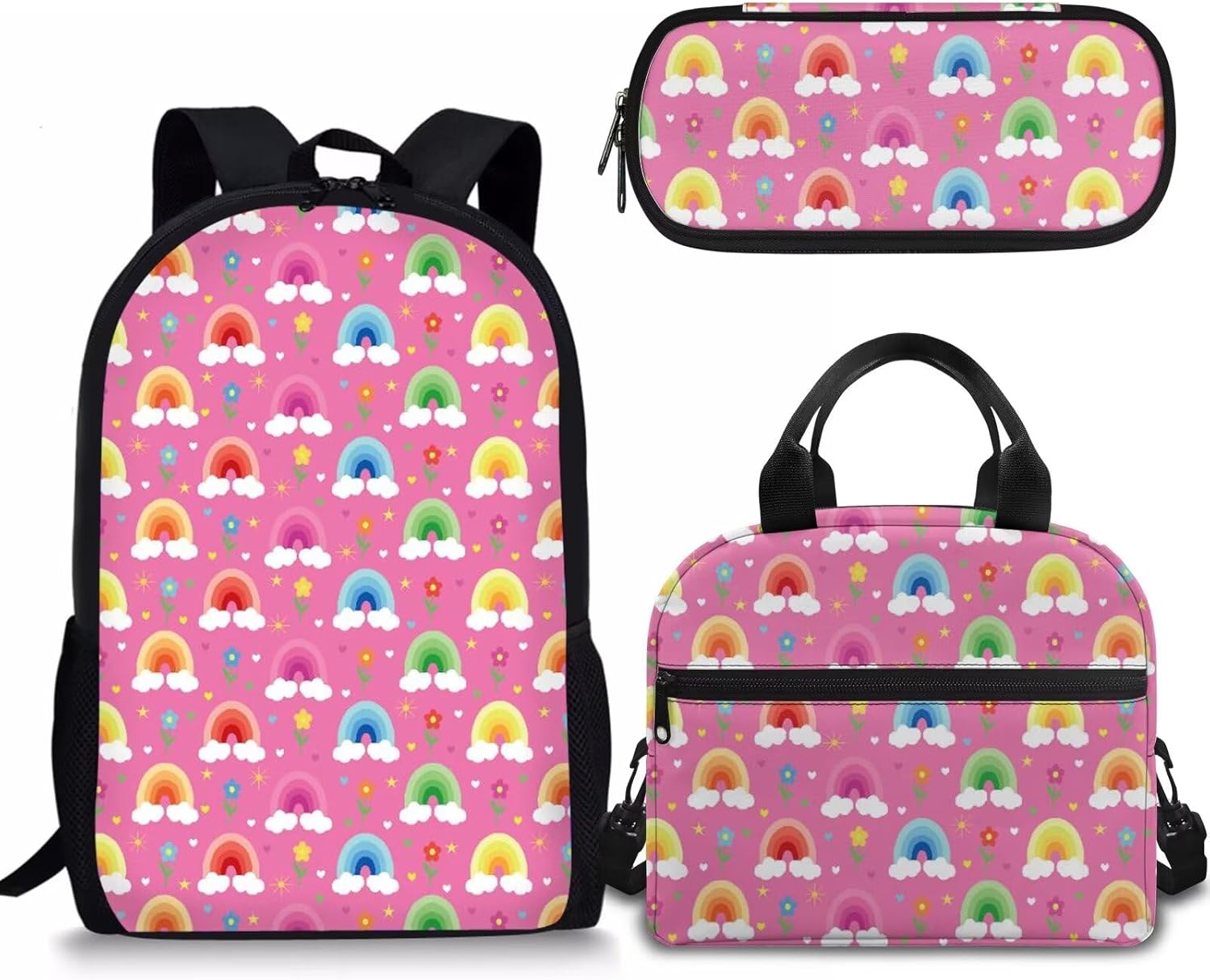 Rnyleeg Girls Cute Backpack Set with Lunch Tote Bag Pencil Holder,3Pcs Kawaii Girls Strawberry Koala Animal Print Preschool Elementary Backpacks for Toddler Children - Image 24