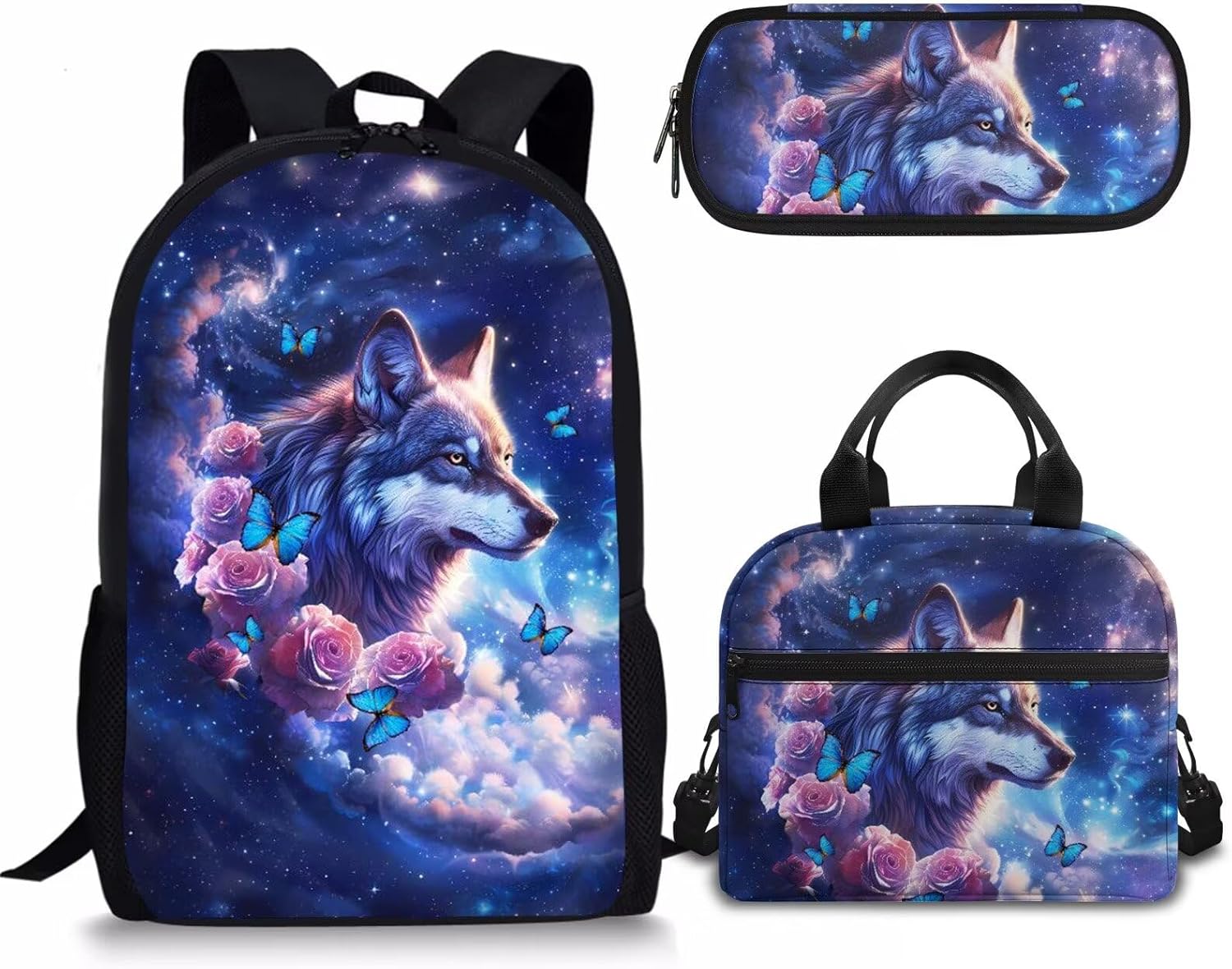 Rnyleeg Girls Cute Backpack Set with Lunch Tote Bag Pencil Holder,3Pcs Kawaii Girls Strawberry Koala Animal Print Preschool Elementary Backpacks for Toddler Children - Image 10