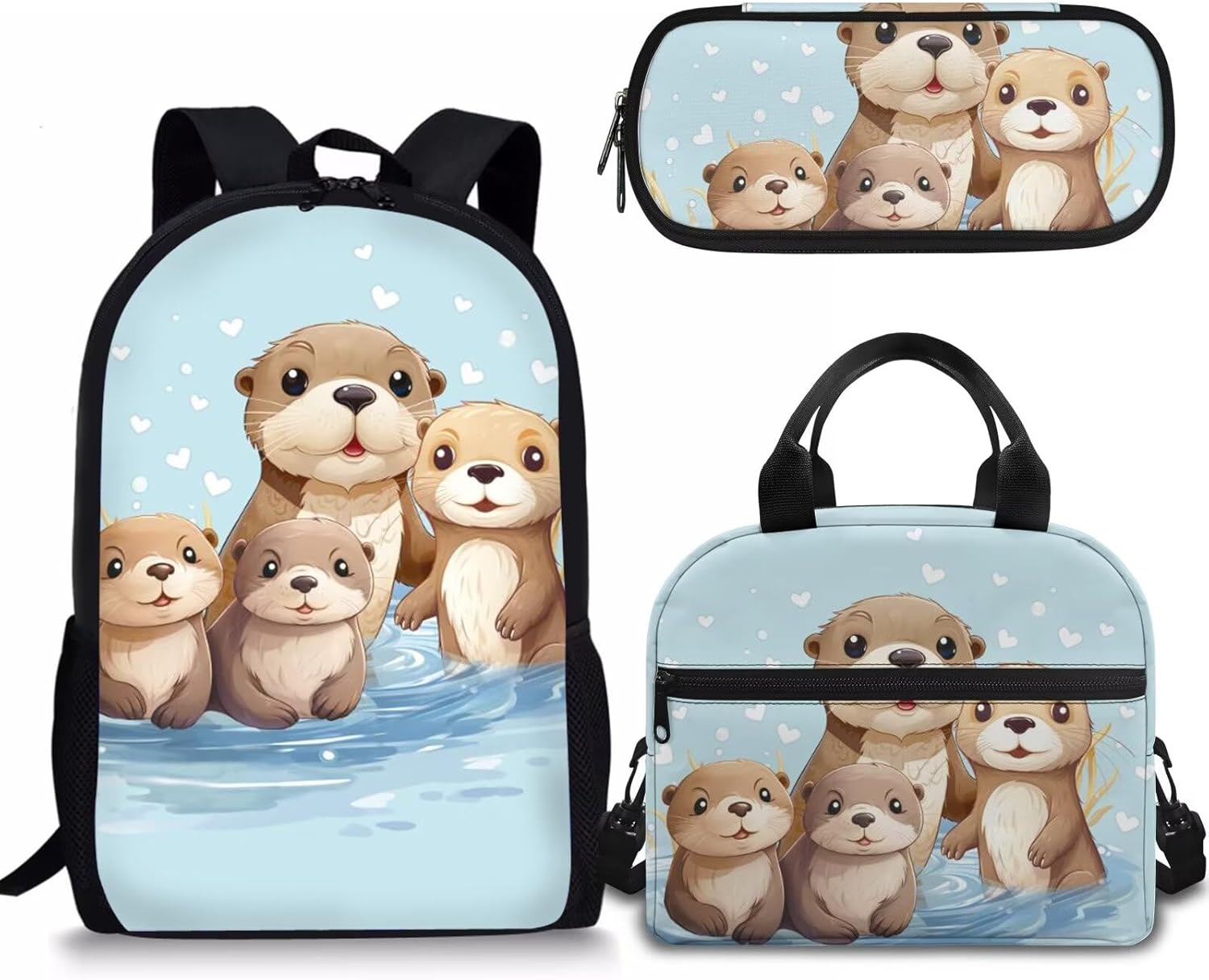 Rnyleeg Girls Cute Backpack Set with Lunch Tote Bag Pencil Holder,3Pcs Kawaii Girls Strawberry Koala Animal Print Preschool Elementary Backpacks for Toddler Children - Image 25