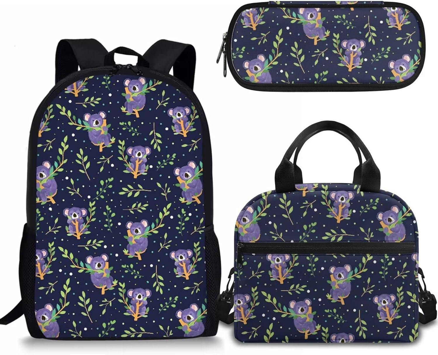 Rnyleeg Girls Cute School Bag Kawaii Bunny Backpack Set,Kids Primary Elementary Bookbag Set with Lunch Box and Pencil Holder,3PCS - Image 8