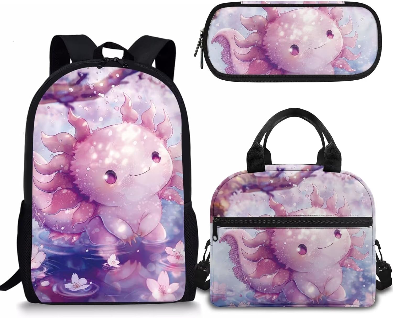 Rnyleeg Girls Cute School Bag Kawaii Bunny Backpack Set,Kids Primary Elementary Bookbag Set with Lunch Box and Pencil Holder,3PCS - Image 20