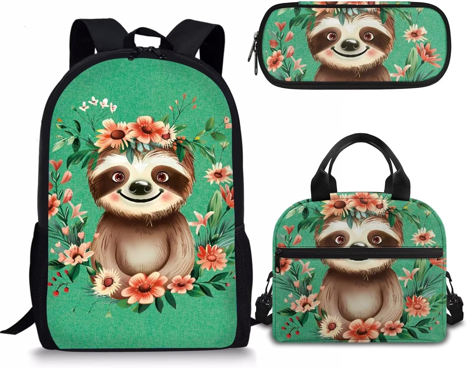 Rnyleeg Girls Cute School Bag Kawaii Bunny Backpack Set,Kids Primary Elementary Bookbag Set with Lunch Box and Pencil Holder,3PCS - Image 14