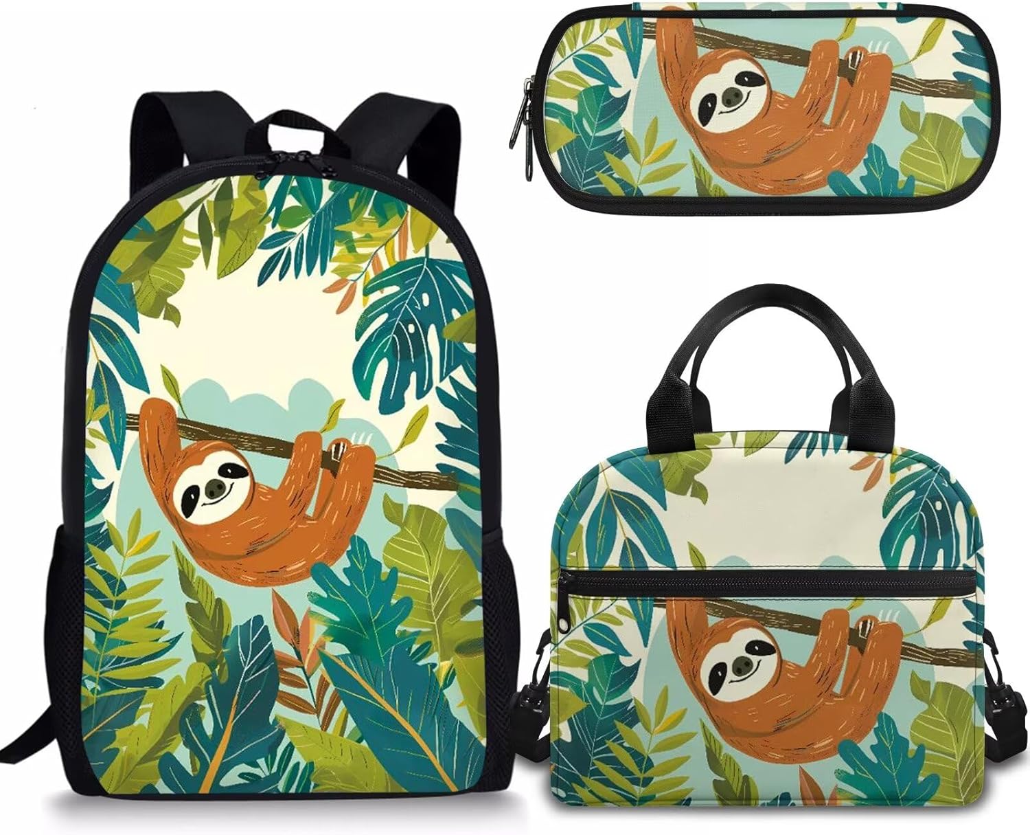 Rnyleeg Girls Cute School Bag Kawaii Bunny Backpack Set,Kids Primary Elementary Bookbag Set with Lunch Box and Pencil Holder,3PCS - Image 24