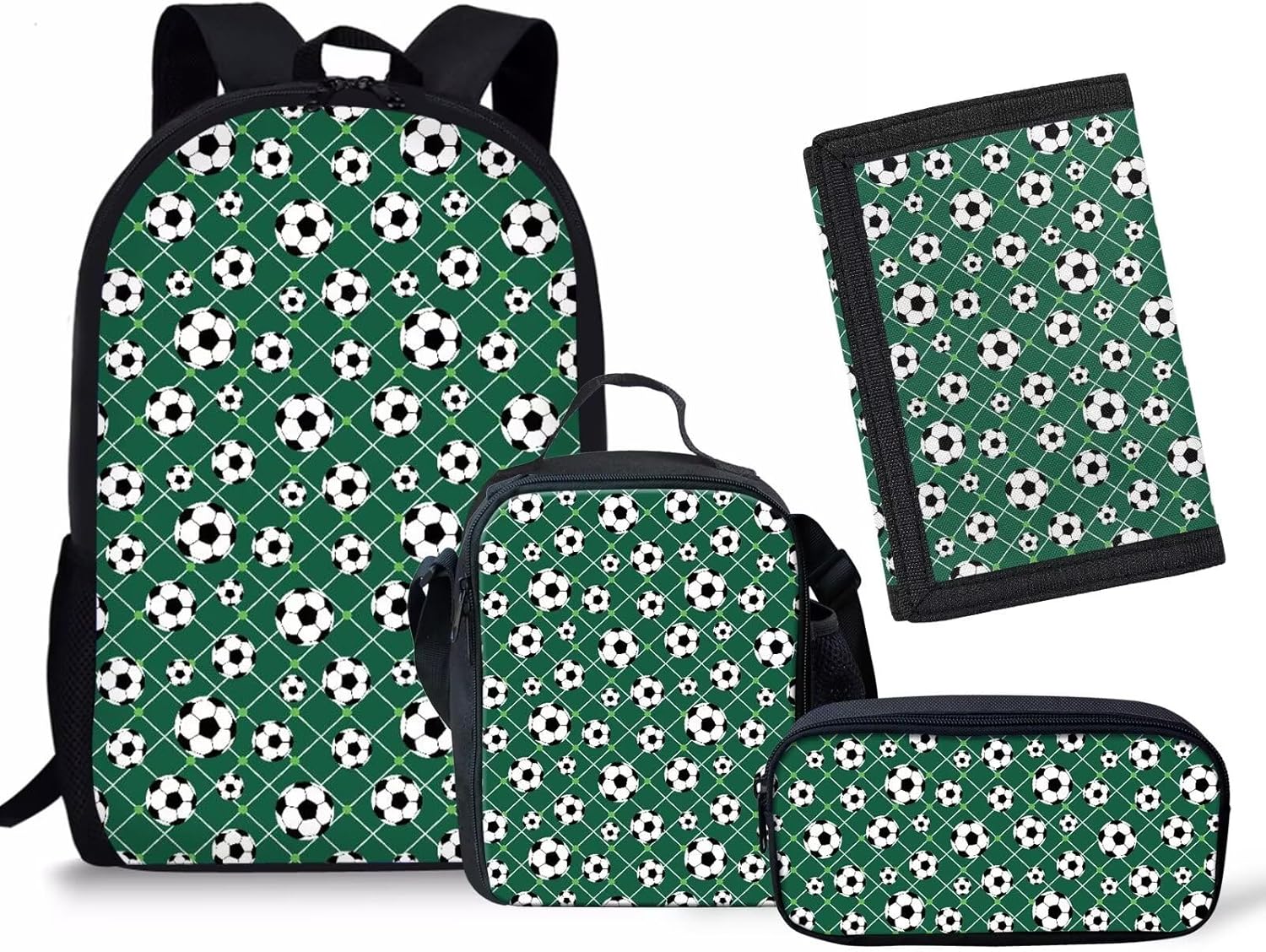 Rnyleeg Girls Kawaii Backpack Cute Ice Cream Print Kids Preschool Elementary School Bag Backpacks and Lunch Box,Lightweight Toddler Backpack with Pencil Case Trifold Wallets,4 In 1 - Image 13