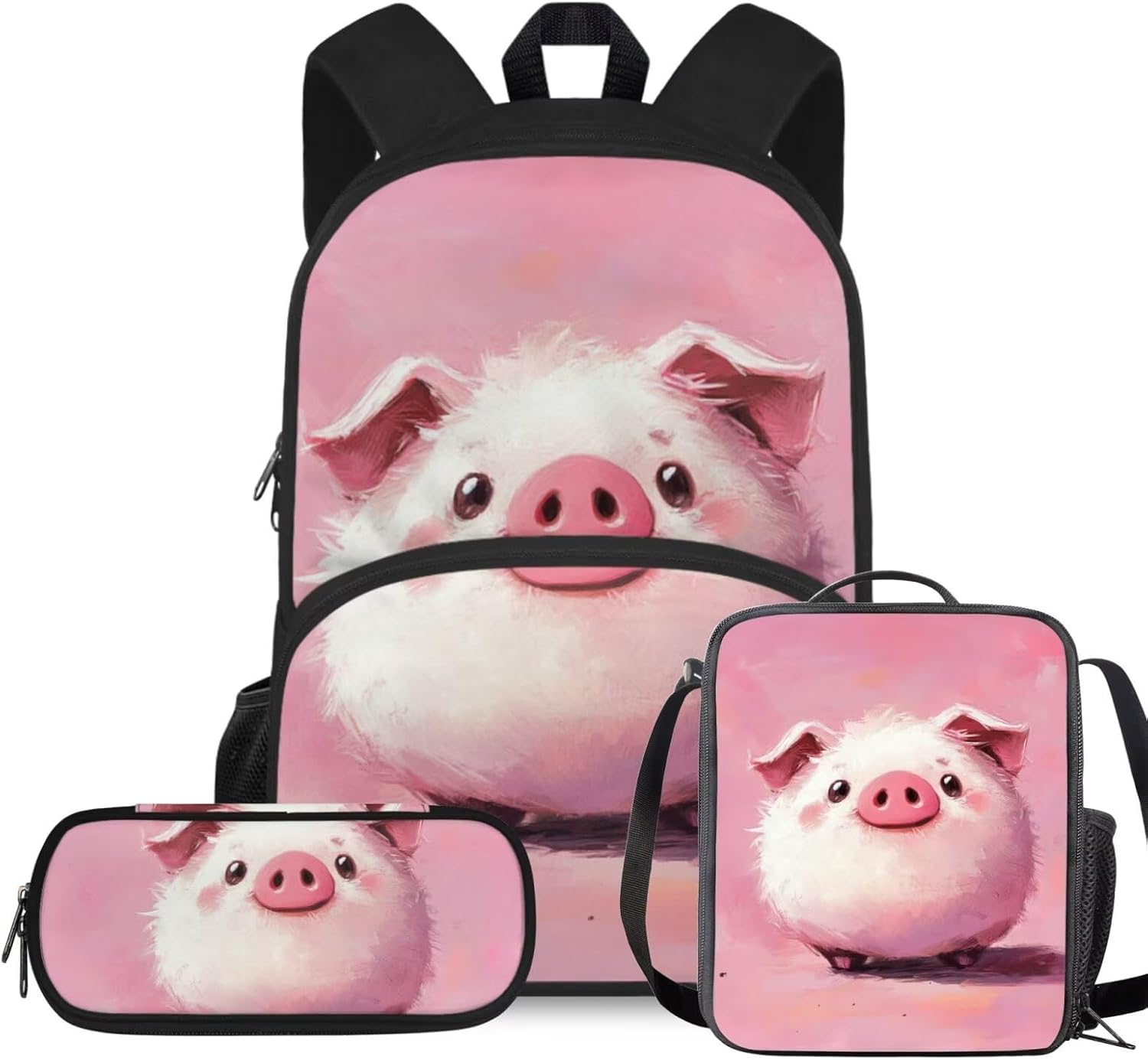 Rshubino Kawaii Cat Bookbag for Girls Mushroom Backpack for School 3 Pcs Girls School Bag with Lunch Bag for Toddler Casual Travel Daypack Rucksack - Image 17