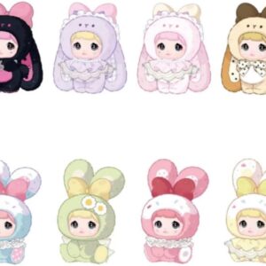 Shopular Nommi Sweetheart Bunny Series Blind Box 2ndgen Mibao Kawaii Action Figure Mystery Plush Doll Bag Keychain Pendant
