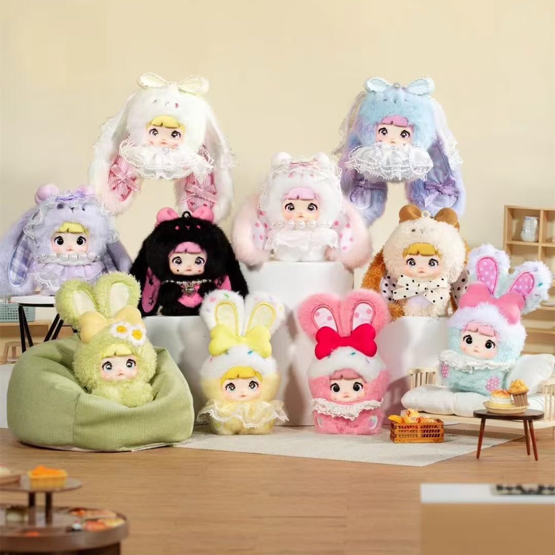 Shopular Nommi Sweetheart Bunny Series Blind Box 2ndgen Mibao Kawaii Action Figure Mystery Plush Doll Bag Keychain Pendant - Image 2