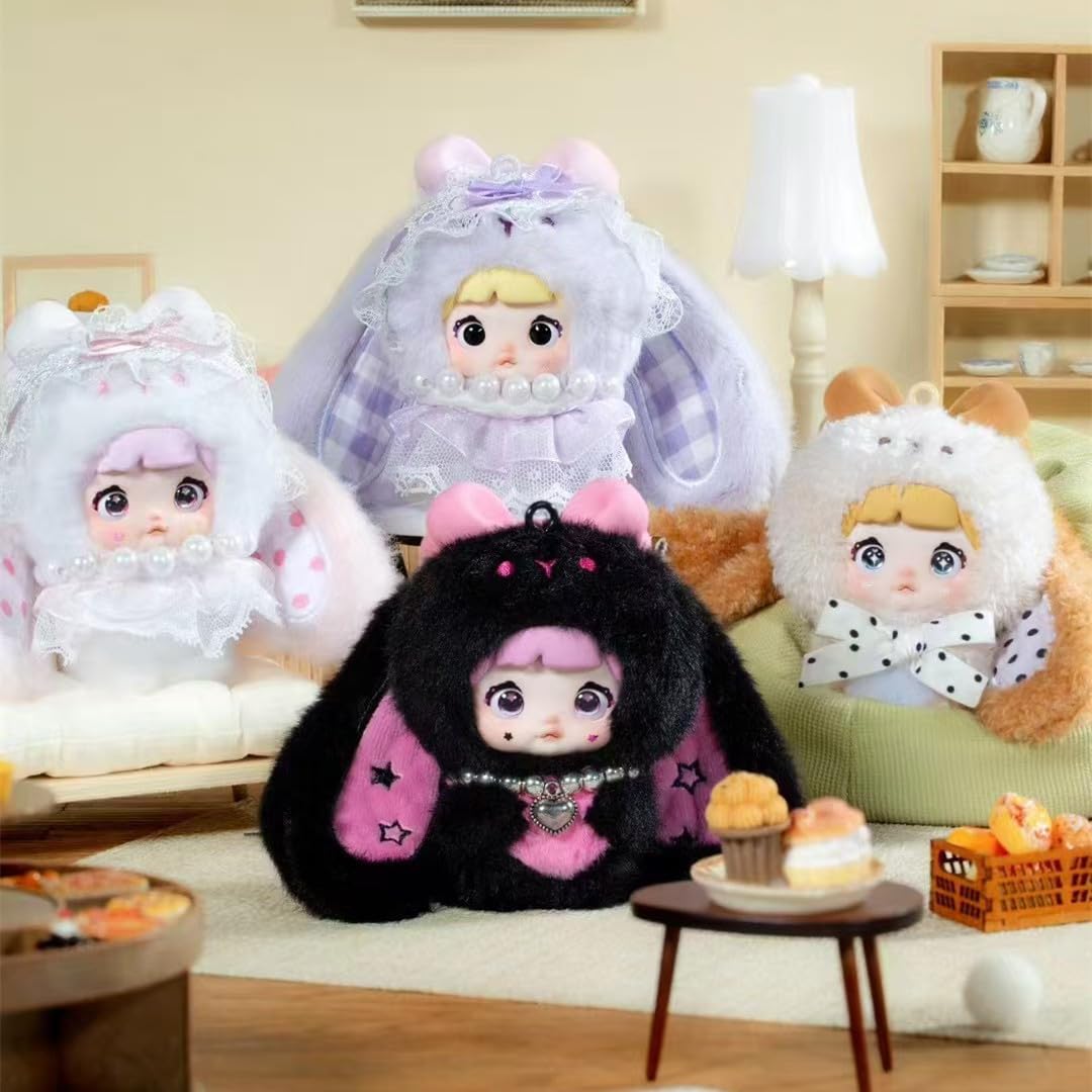Shopular Nommi Sweetheart Bunny Series Blind Box 2ndgen Mibao Kawaii Action Figure Mystery Plush Doll Bag Keychain Pendant - Image 4