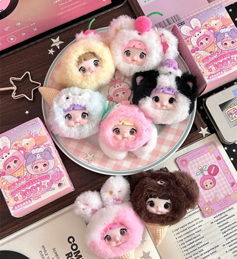 Shopular Nommi Sweetness 100% Series Blind Box Kawaii Action Figure Mystery Vinyl Plush Doll Bag Keychain Pendant - Image 4