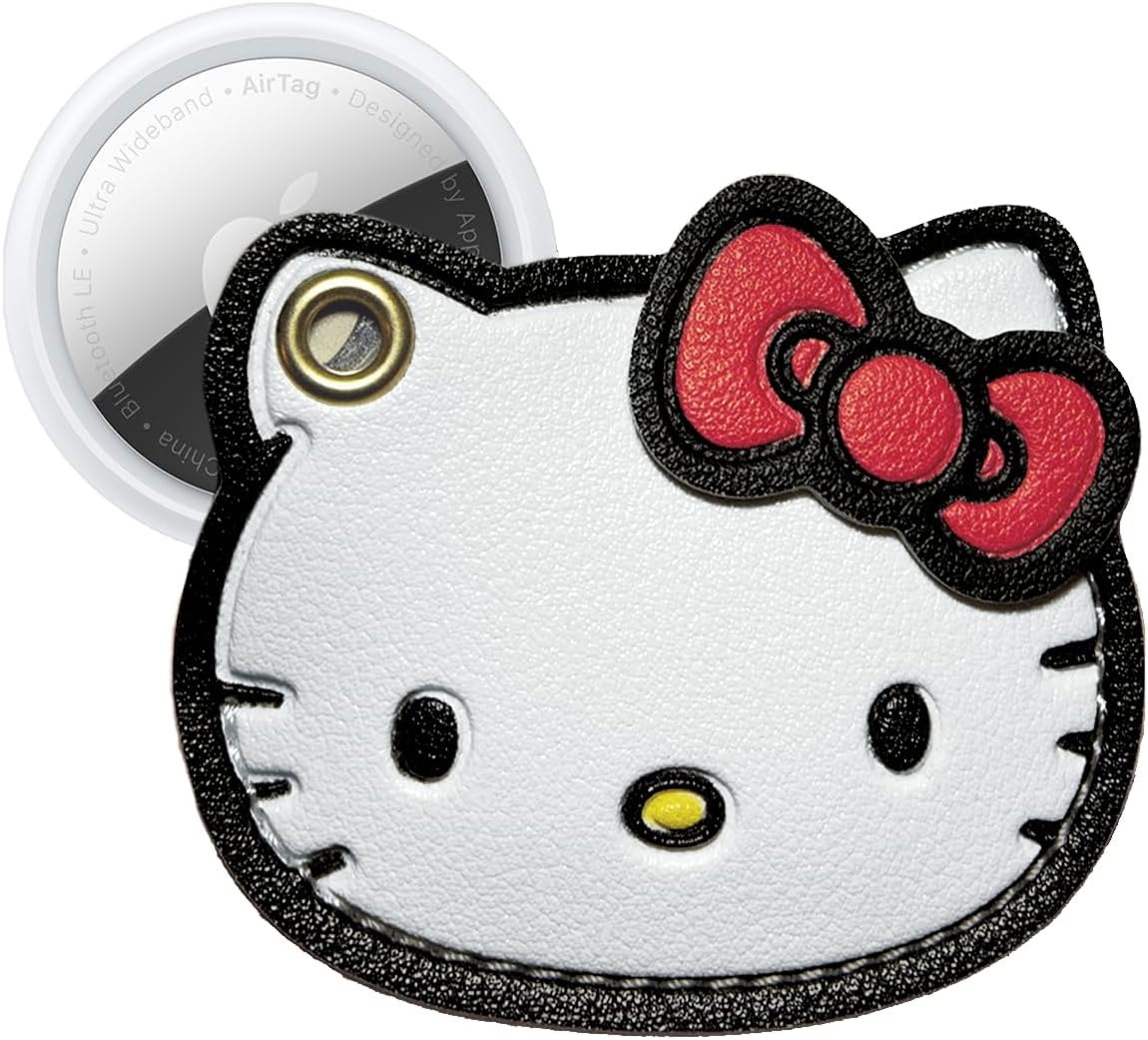 Sonix x Sanrio Plush Phone Wallet - Fuzzy Character Crossbody Bag (Hello Kitty) + AirTag Keychain Cover (Hello Kitty) - Image 5