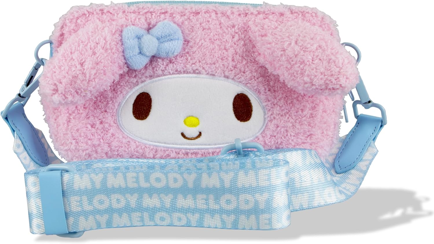 Sonix x Sanrio Plush Phone Wallet - Fuzzy Character Crossbody Bag (My Melody) + AirTag Keychain Cover (Floral My Melody) - Image 2