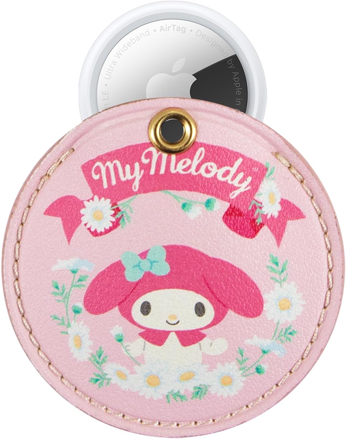 Sonix x Sanrio Plush Phone Wallet - Fuzzy Character Crossbody Bag (My Melody) + AirTag Keychain Cover (Floral My Melody) - Image 5