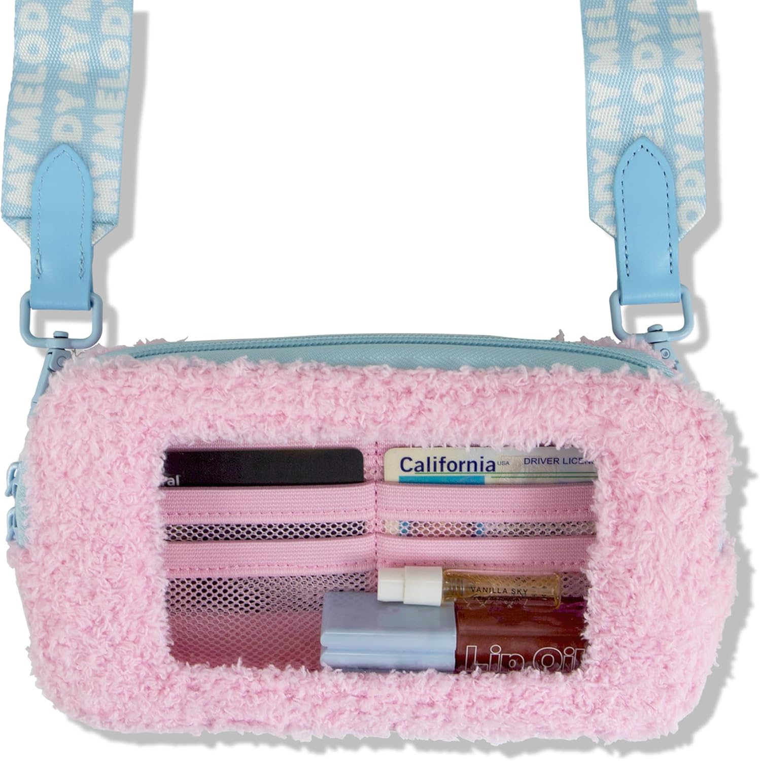 Sonix x Sanrio Plush Phone Wallet - Fuzzy Character Crossbody Bag (My Melody) + AirTag Keychain Cover (Floral My Melody) - Image 4