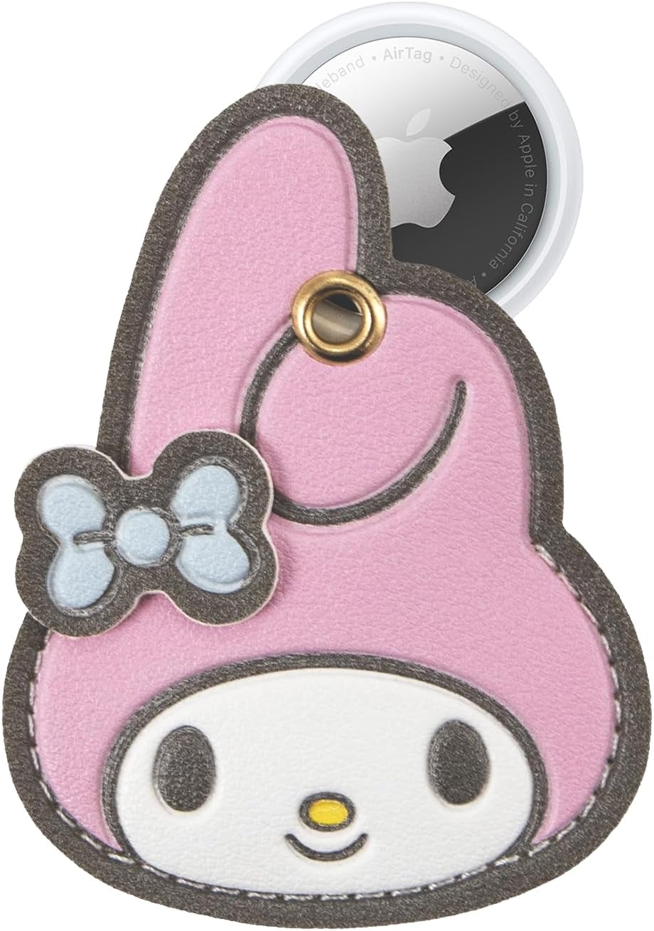 Sonix x Sanrio Plush Phone Wallet - Fuzzy Character Crossbody Bag (My Melody) + AirTag Keychain Cover (My Melody) - Image 5