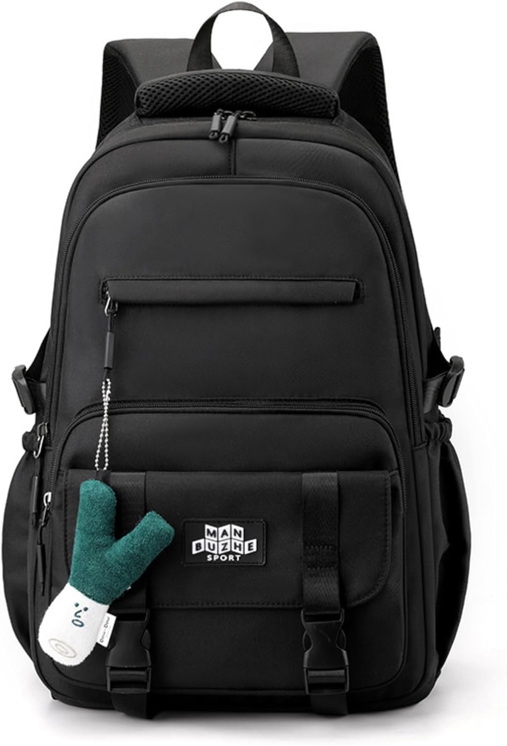 srdmuph Kawaii Backpack with Cute Accessories Pendant Travel Bag Large Outdoor Waterproof Casual Daypack Women Men (Green) - Image 10