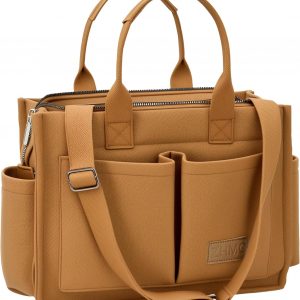 Tote Bag for Women With Compartments,Large Canvas Tote Women's Purse Crossbody Bags Work Laptop Book Bag Satchels Handbags