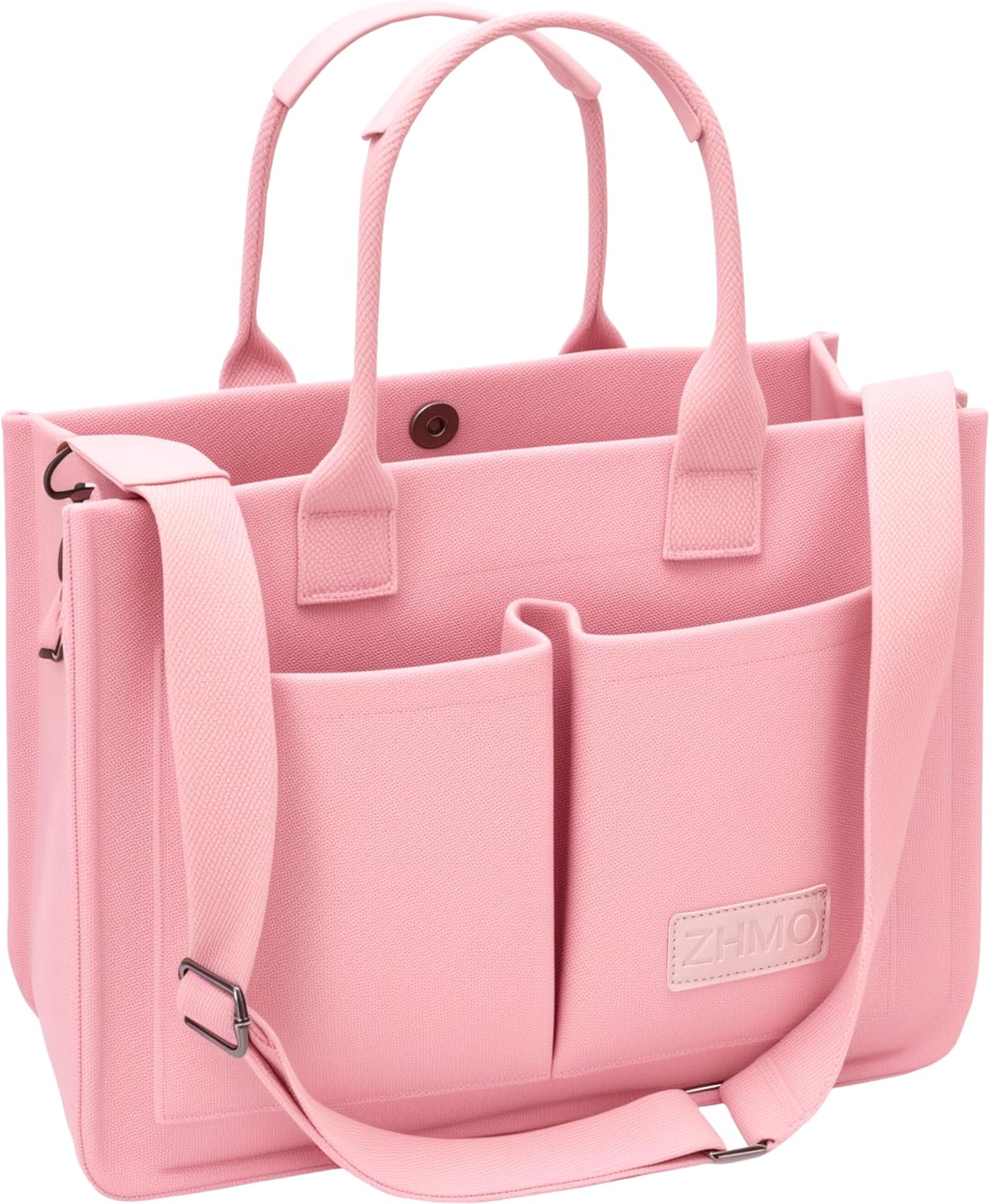 Tote Bag for Women With Compartments,Large Canvas Tote Women's Purse Crossbody Bags Work Laptop Book Bag Satchels Handbags - Image 10