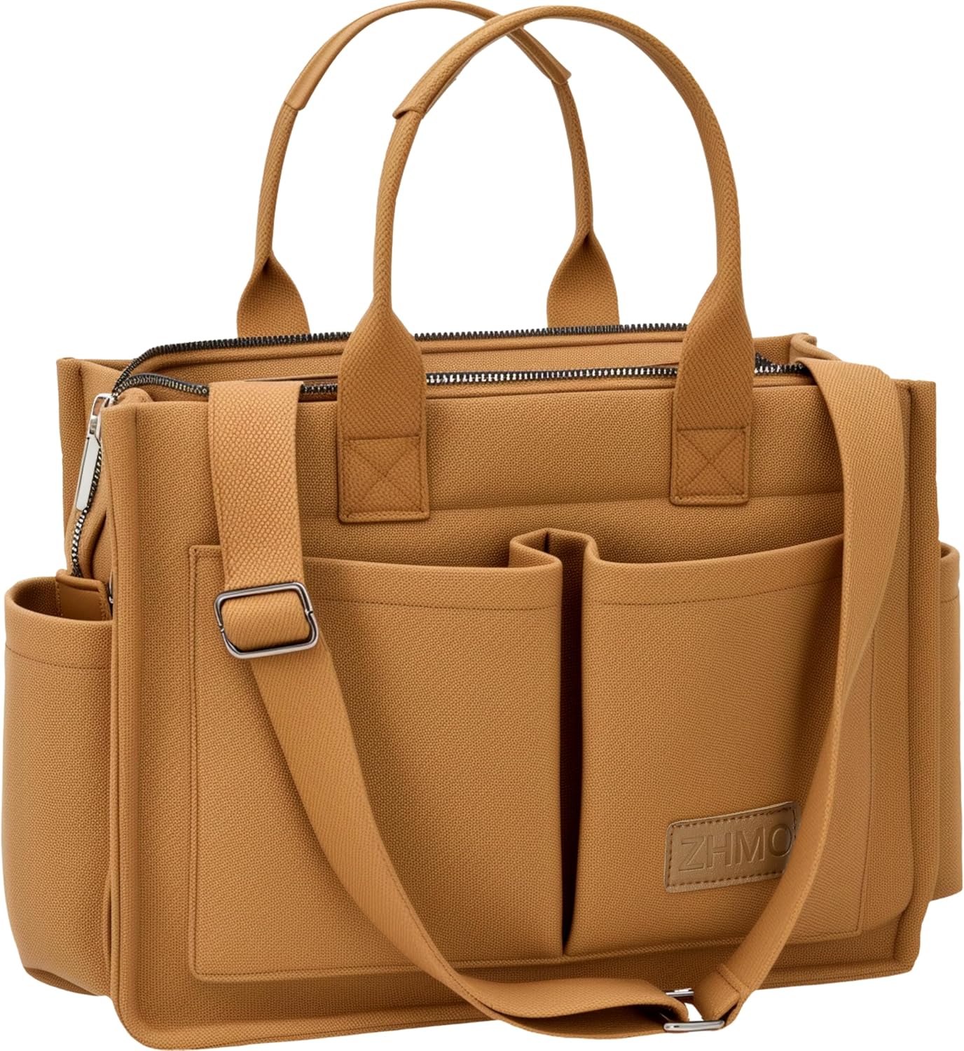 Tote Bag for Women With Compartments,Large Canvas Tote Women's Purse Crossbody Bags Work Laptop Book Bag Satchels Handbags - Image 12