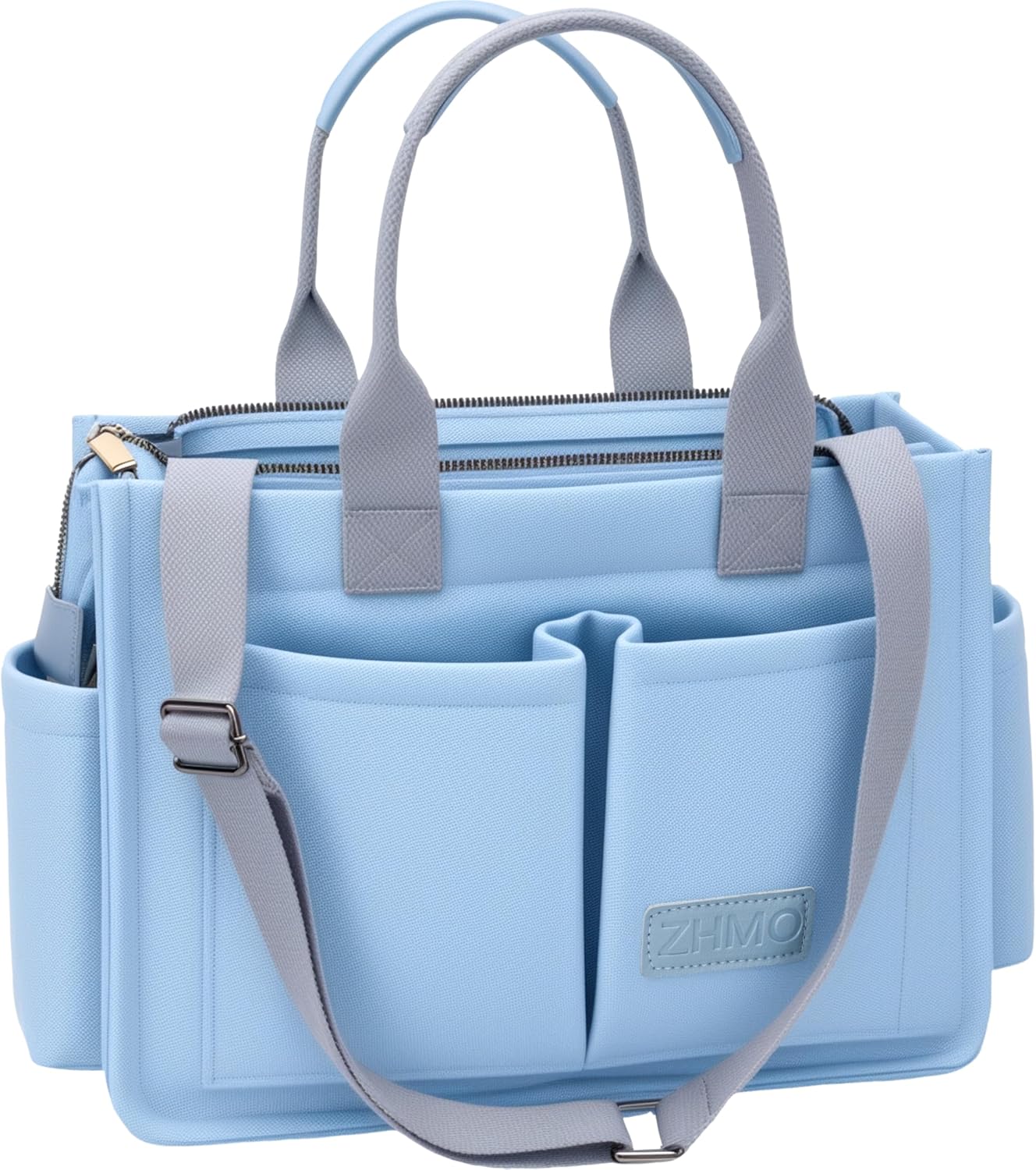 Tote Bag for Women With Compartments,Large Canvas Tote Women's Purse Crossbody Bags Work Laptop Book Bag Satchels Handbags - Image 17