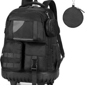 TOTEXISAP Boys Kids Rolling Backpack for Girls School, 21 Inch Rolling Bookbag Silent Wheeled, Water-Resistant Backpack with Wheels