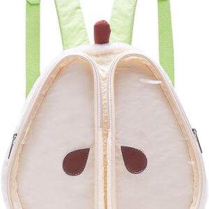 VVRPWASSLY Cute Pear Shape Ita Bag Anime Cosplay Daypack Large Capacity Kawaii Backpack for Women (Green, Large)