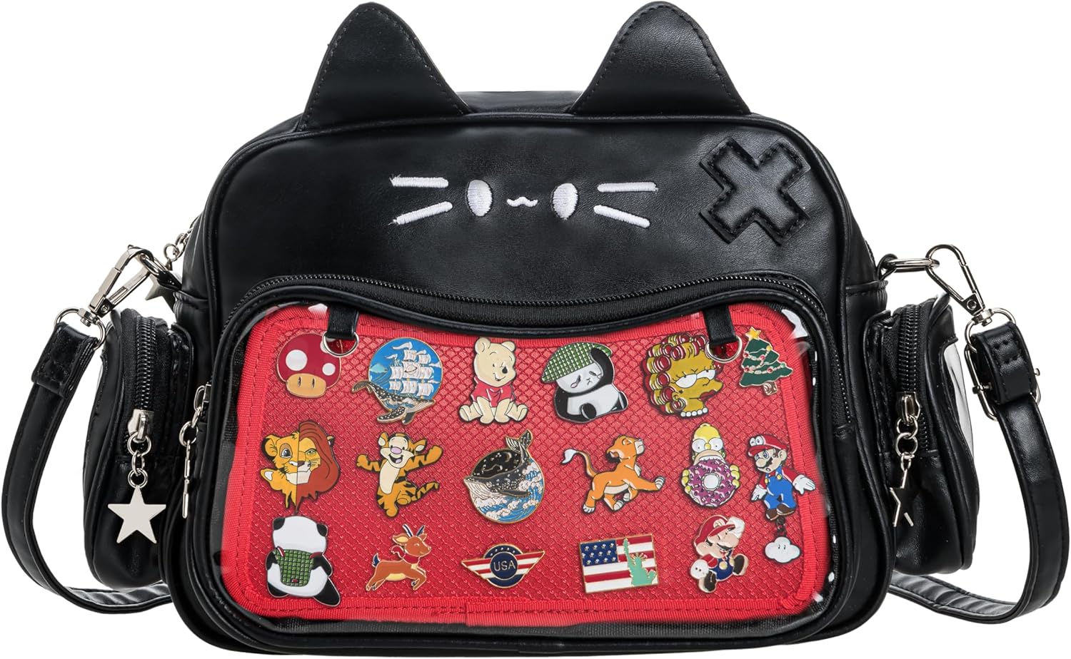 ZAROXOXS Kawaii Ita Bag Backpack Crossbody Bag Shoulder Bags i##e##s: Cat ^^ Multi-Purpose ^^ Pin Display ^^ with Insert :i##e##s - Image 10