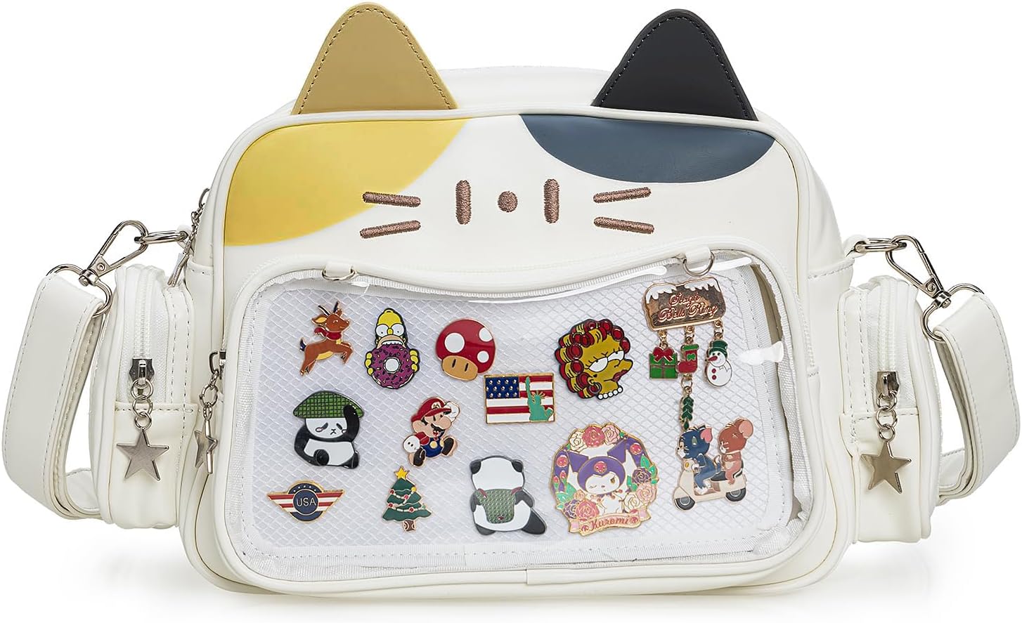 ZAROXOXS Kawaii Ita Bag Backpack Crossbody Bag Shoulder Bags i##e##s: Cat ^^ Multi-Purpose ^^ Pin Display ^^ with Insert :i##e##s - Image 12